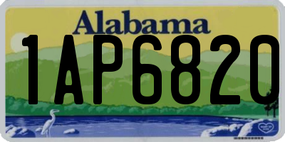 AL license plate 1AP6820