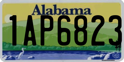 AL license plate 1AP6823