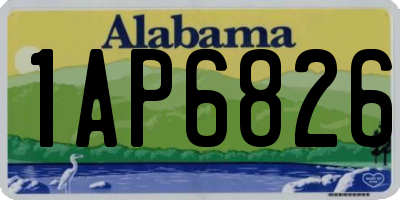 AL license plate 1AP6826