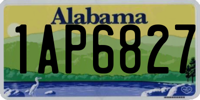 AL license plate 1AP6827