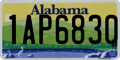 AL license plate 1AP6830