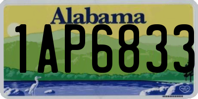 AL license plate 1AP6833