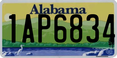 AL license plate 1AP6834