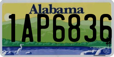 AL license plate 1AP6836