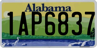 AL license plate 1AP6837