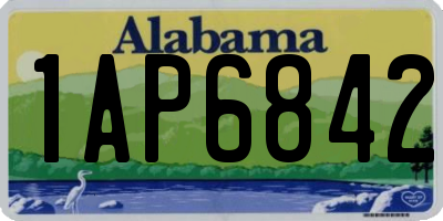 AL license plate 1AP6842