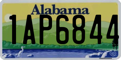 AL license plate 1AP6844
