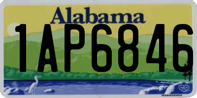 AL license plate 1AP6846
