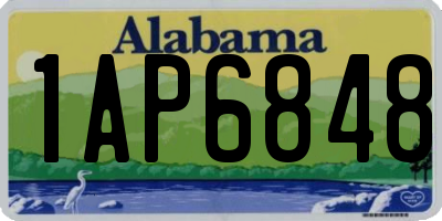 AL license plate 1AP6848