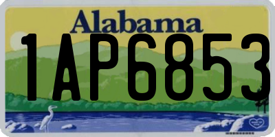 AL license plate 1AP6853