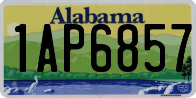 AL license plate 1AP6857