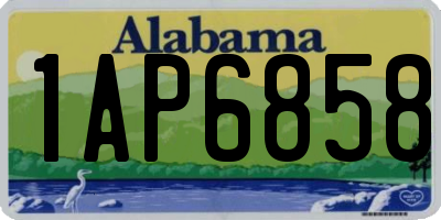 AL license plate 1AP6858