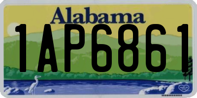 AL license plate 1AP6861