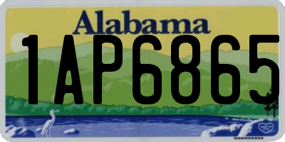 AL license plate 1AP6865