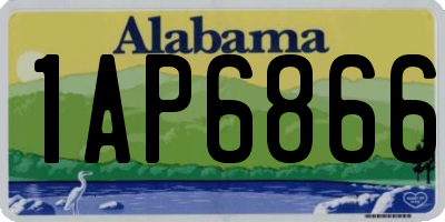 AL license plate 1AP6866