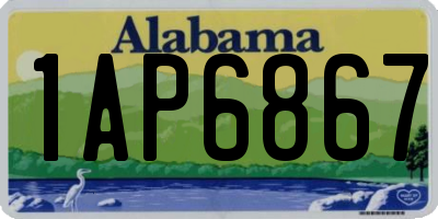 AL license plate 1AP6867