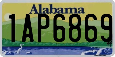 AL license plate 1AP6869
