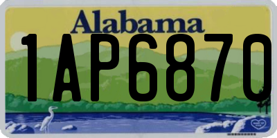 AL license plate 1AP6870