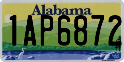 AL license plate 1AP6872