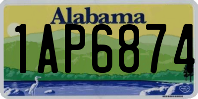 AL license plate 1AP6874