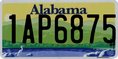 AL license plate 1AP6875