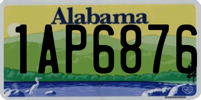 AL license plate 1AP6876