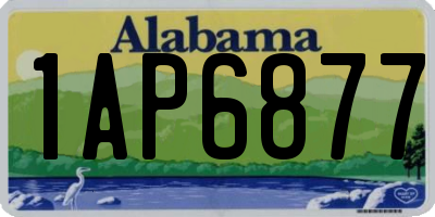 AL license plate 1AP6877