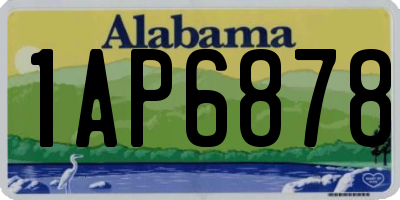 AL license plate 1AP6878