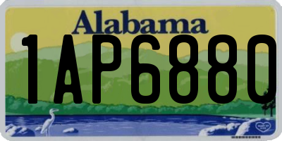 AL license plate 1AP6880