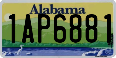 AL license plate 1AP6881