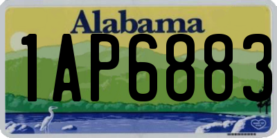 AL license plate 1AP6883