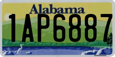 AL license plate 1AP6887