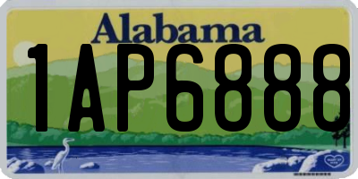 AL license plate 1AP6888