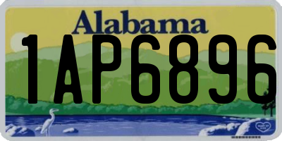 AL license plate 1AP6896