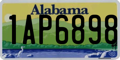 AL license plate 1AP6898