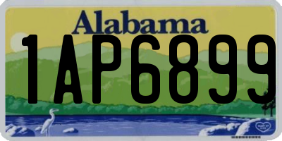 AL license plate 1AP6899