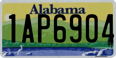 AL license plate 1AP6904