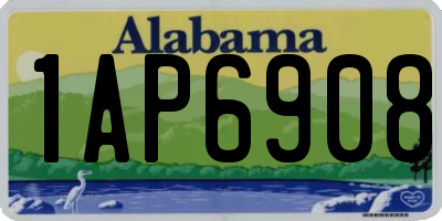 AL license plate 1AP6908