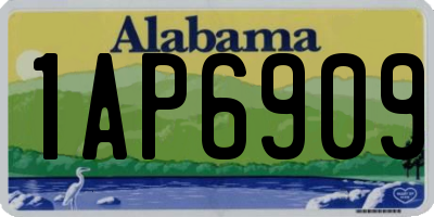 AL license plate 1AP6909
