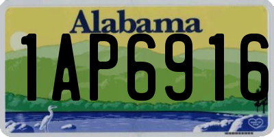 AL license plate 1AP6916