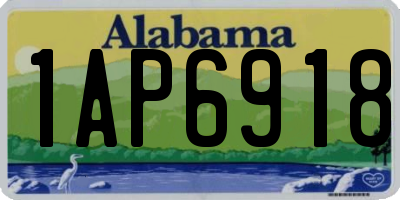 AL license plate 1AP6918