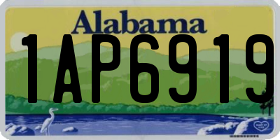 AL license plate 1AP6919