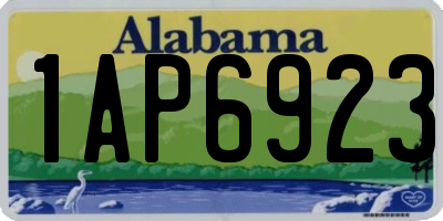 AL license plate 1AP6923