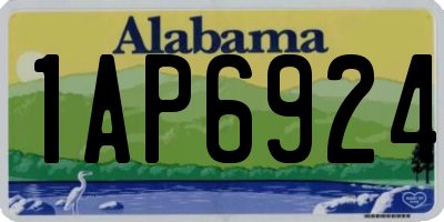 AL license plate 1AP6924