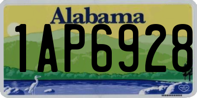 AL license plate 1AP6928