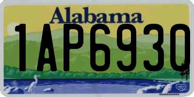 AL license plate 1AP6930