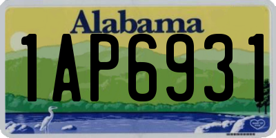 AL license plate 1AP6931