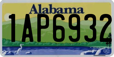 AL license plate 1AP6932