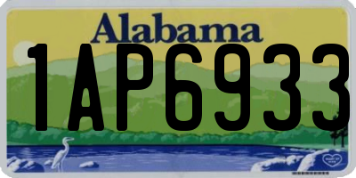 AL license plate 1AP6933