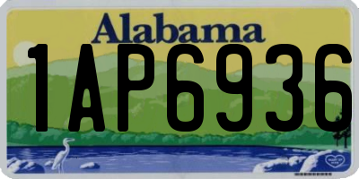 AL license plate 1AP6936